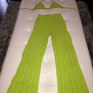 Madrags Knit Two-Piece Set - Neon